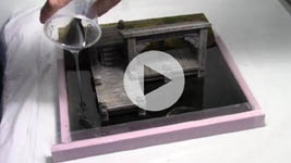 Pouring Resin Under the Dock